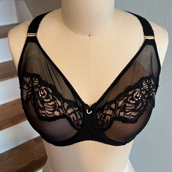 Wacoal Sheer Enough Underwire Bra 855253 Black* 2️⃣👙Included - Picture 4 of 13